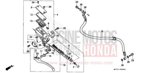 CLUTCH MASTER CYLINDER NR750N de 1992